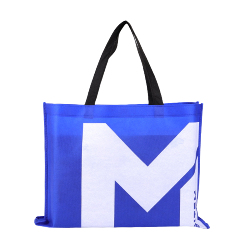 Blue Large Capacity Non-Woven Tote Bag