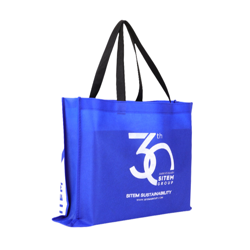 Blue Simple Non-Woven Tote Bag