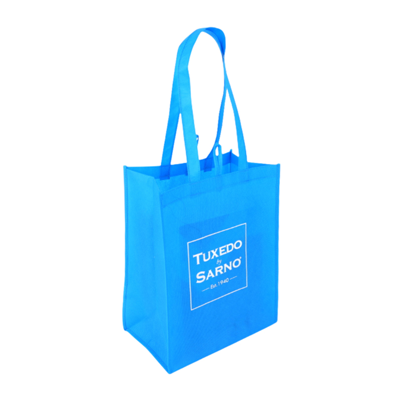 Blue Simple Non-Woven Tote Bag
