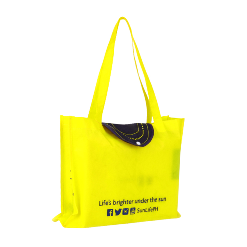 Yellow Buckle Non-Woven Tote Bag