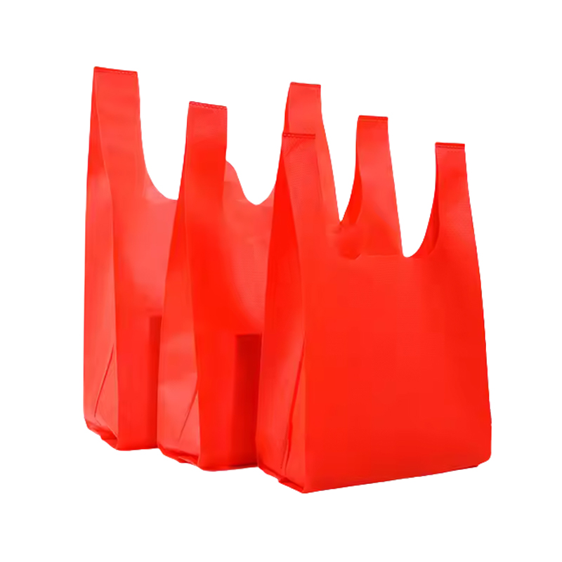 Red Non-Woven Vest Bag
