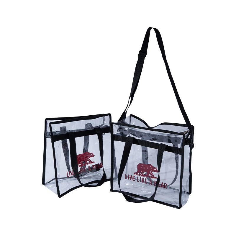 Black Tape Transparent Tote Bag