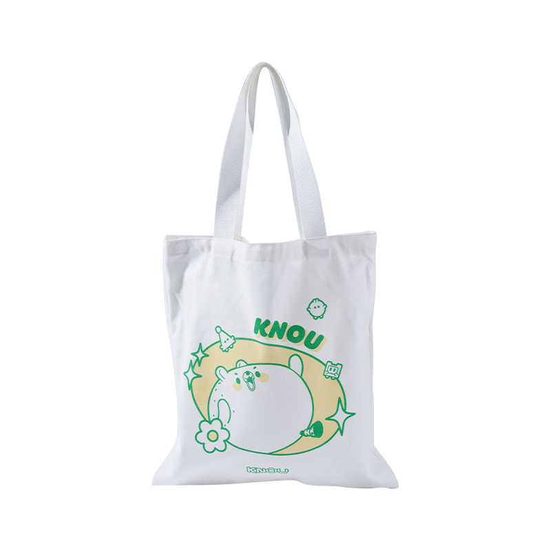 Cartoon Pattern Cotton Tote Bag