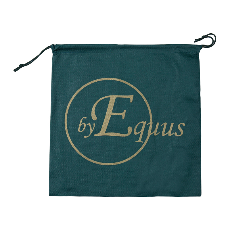 Mini Green Non Woven Drawstring Pouch for Jewelry Packaging