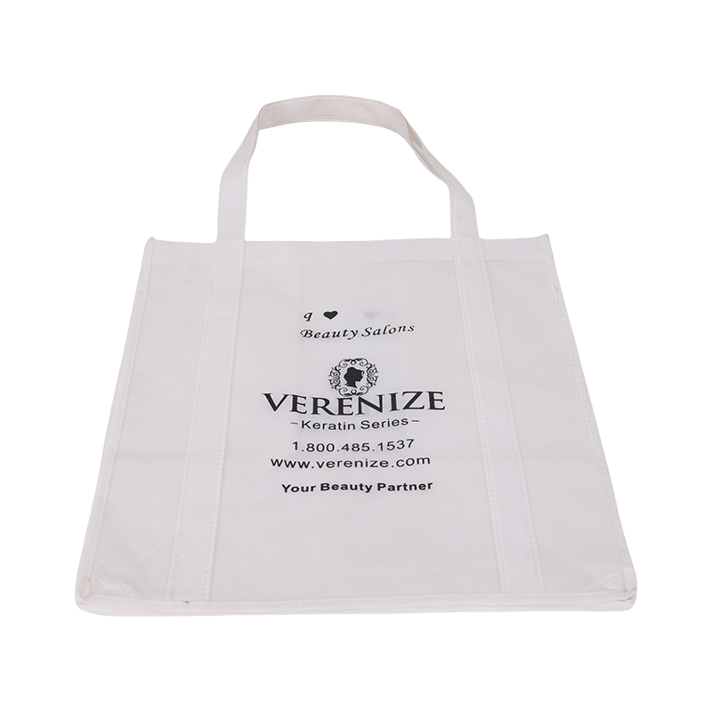 Custom Logo Printed Non Woven Recycle Bag with Wide Bottom Gusset