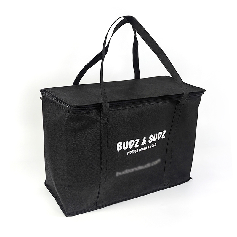 Black Non Woven Zipper Storage Bag for Blanket and Clothes Organization