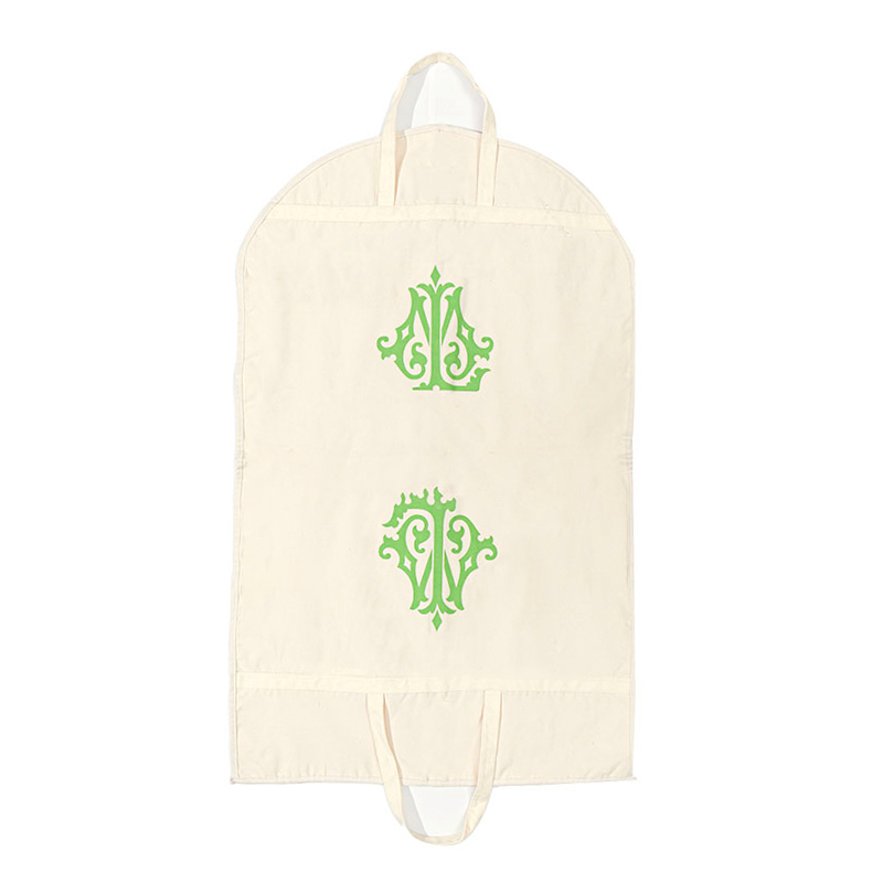 Breathable Custom Printed Cotton Garment Bag for Suits and Dresses