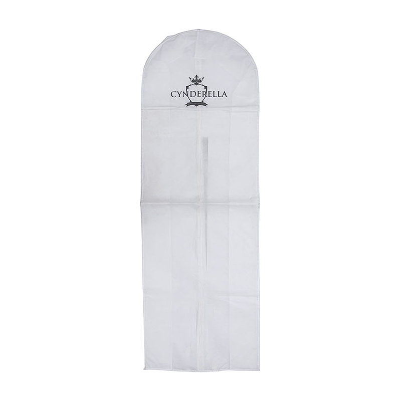 Long Coat Cover Bag with Clear PVC Front Panel