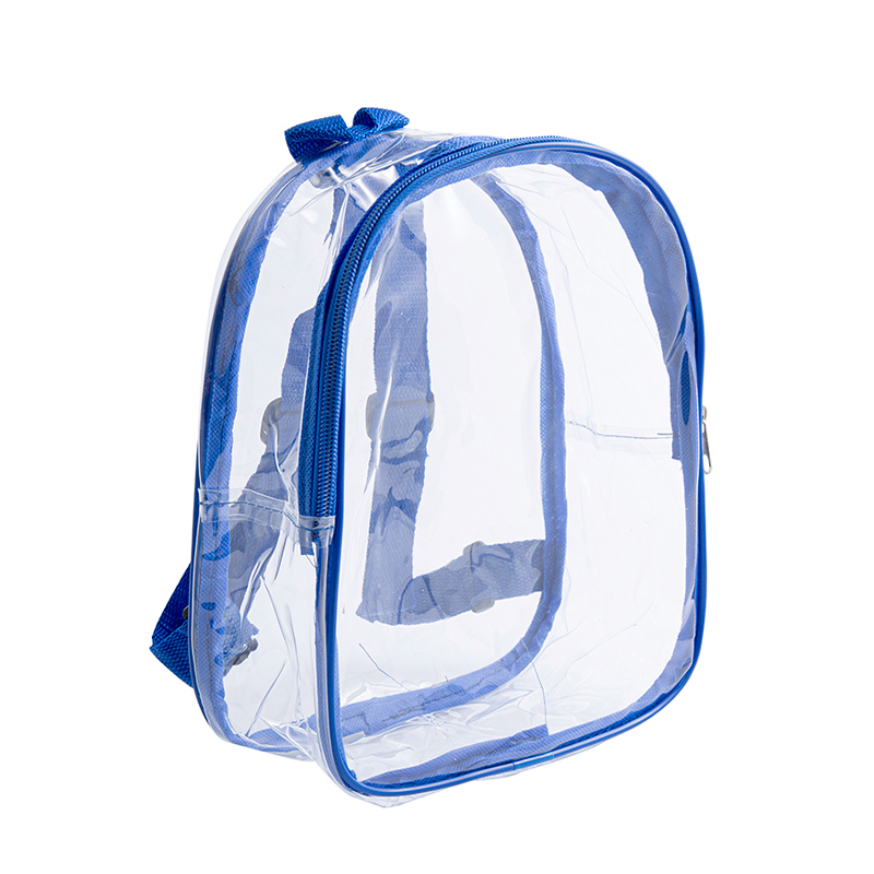 Clear PVC School Backpack with Adjustable Straps