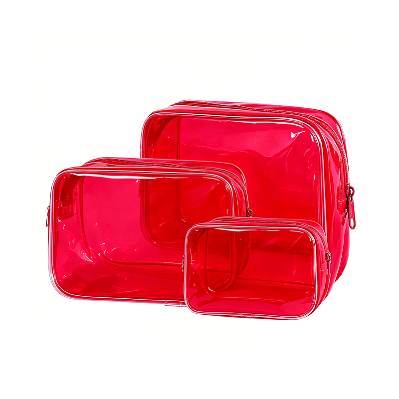Clear PVC Makeup Bag, Available in Multiple Color SKUs