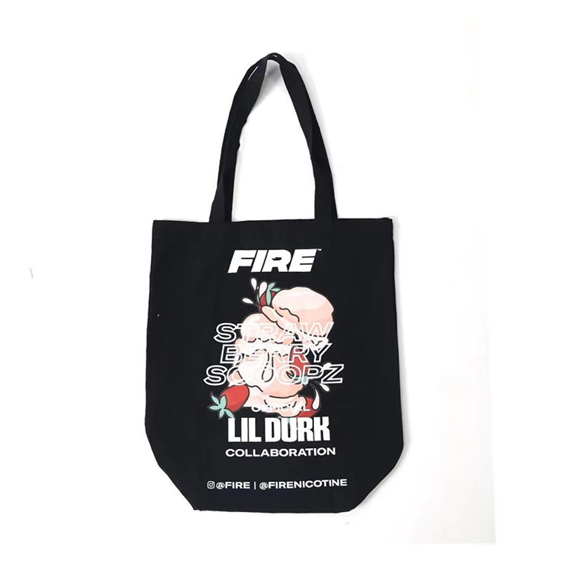 Personalized Canvas Shopping Bag with Full-Color Graphic Printing