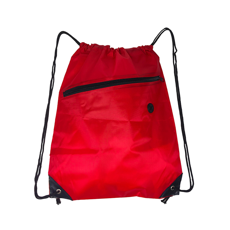 Drawstring Backpack with Earphone Hole for Music on the Go