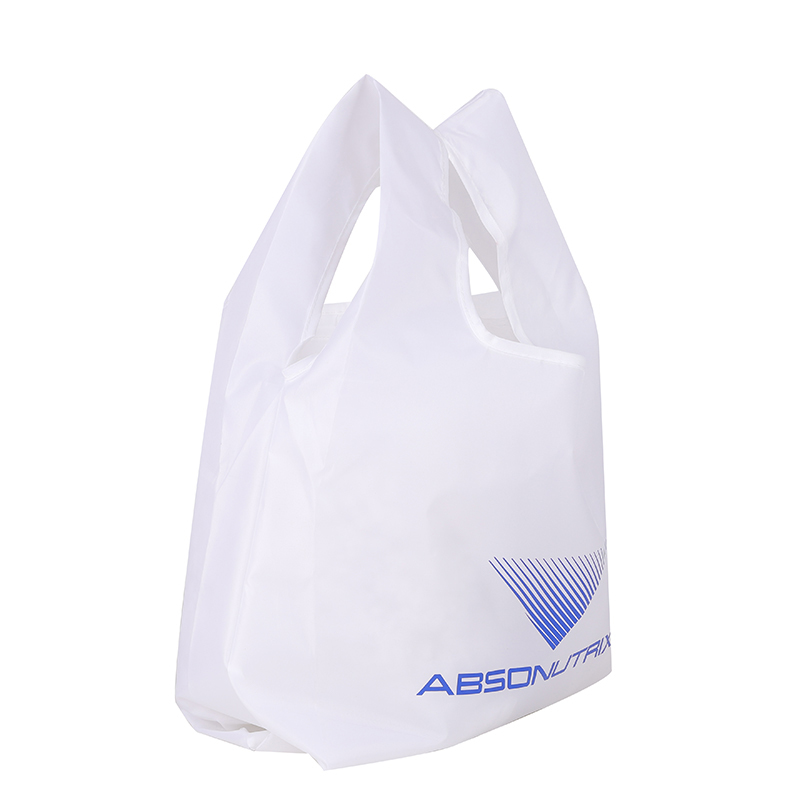 Small Reusable Shopping Bag with Logo and Swivel Clip
