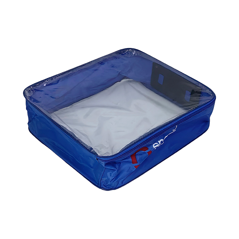 Clear Plastic Comforter Bags with Textured Grip Handle