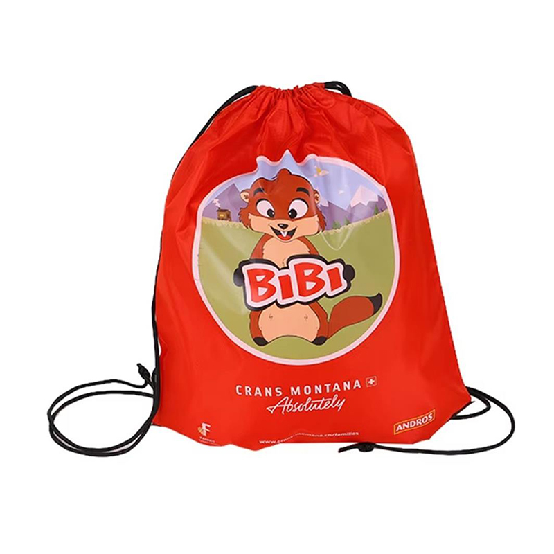 Small Cute String Backpack with Cartoon Character Print