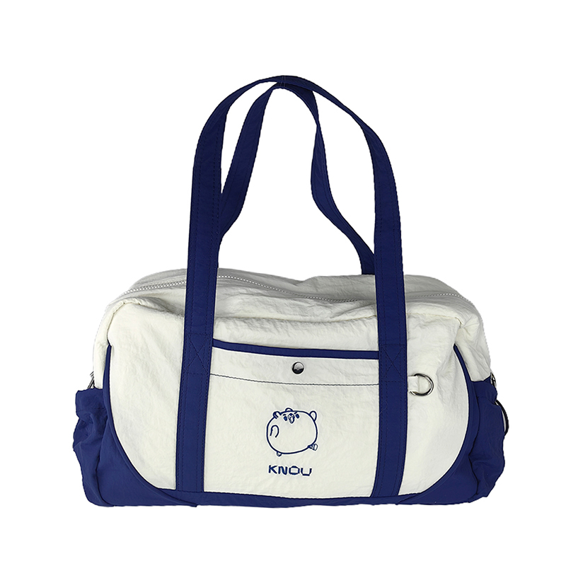 Soft Duffle Bag with Detachable Shoulder Strap and Multiple Storage Pockets