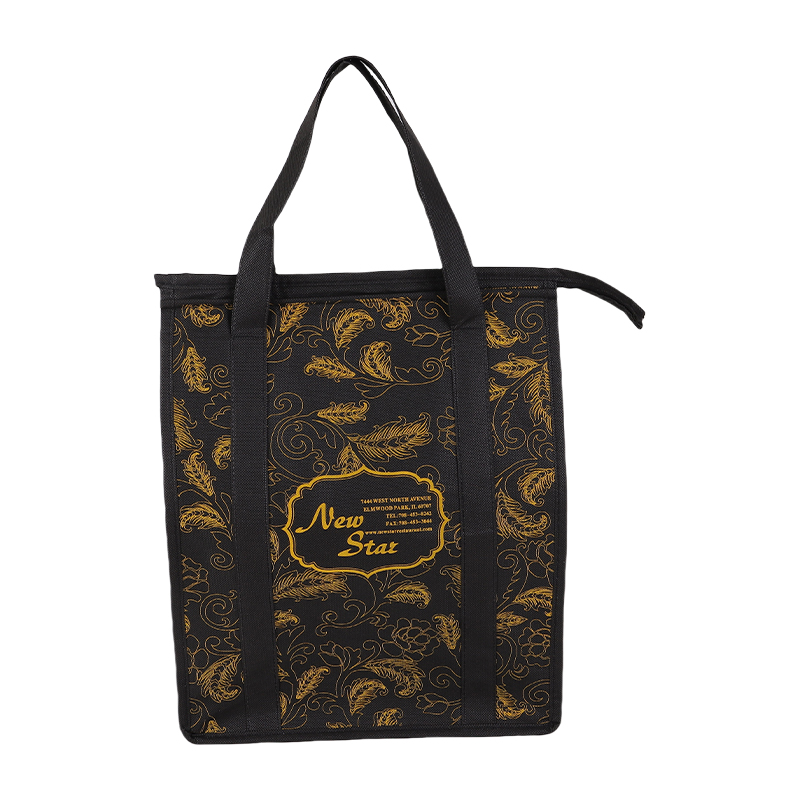 Small Cooler Tote Bag with Full-Length Zipper Opening