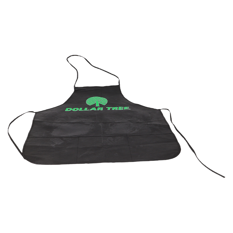 Custom Design Black Non Woven Aprons for Everyday Kitchen Use