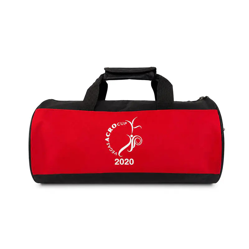 Travel Duffel Bag in Barrel Shape with Padded Handle